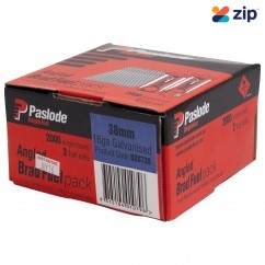 Paslode B20738 - Impulse 38mm Galvanised Angled Brads Nails